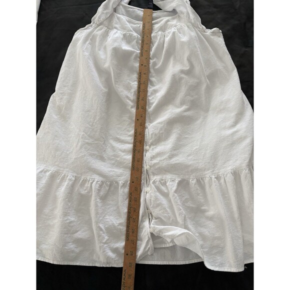 Universal Threads Babydoll Sundress Size Medium White Ruffle Beach Coastal Lagen - Picture 7 of 16